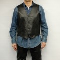 Leather Waistcoat, Lace Adjustable Leather Waistcoat, Lace Adjustable